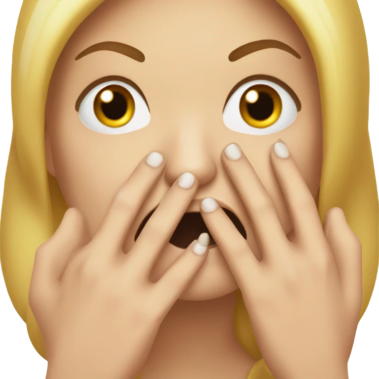 Biting nails  emoji