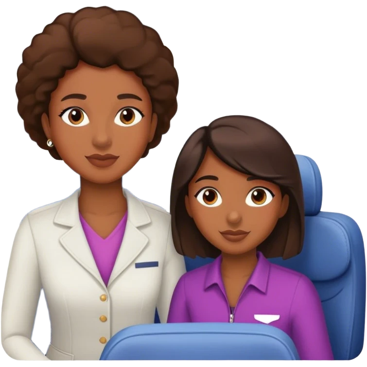 ella and i on an airplane that’s also a fan emoji