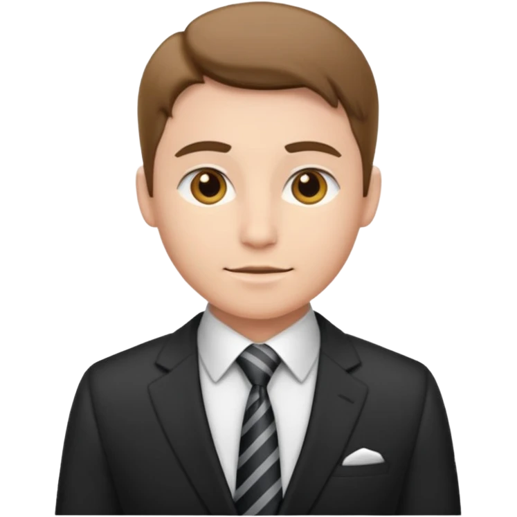 office worker with suit emoji