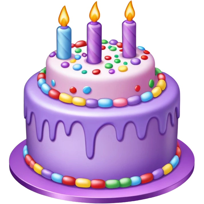 PURBLE PLACE CAke emoji