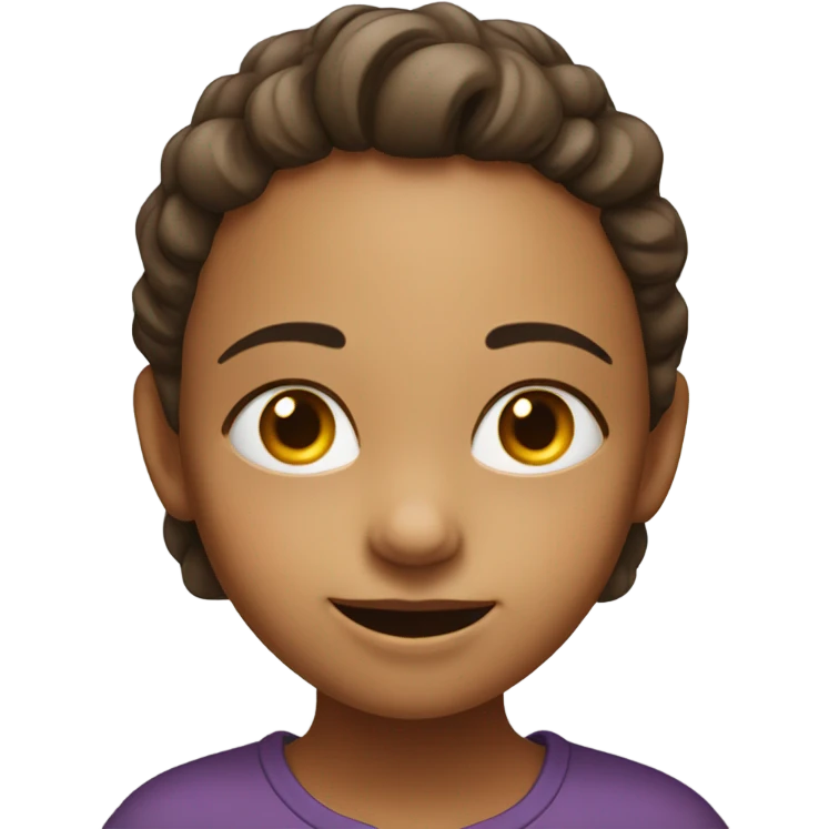 a girl having stunning emotion emoji