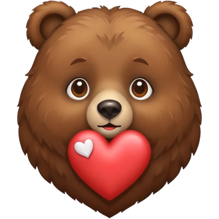 Oso con ojos de corazon emoji