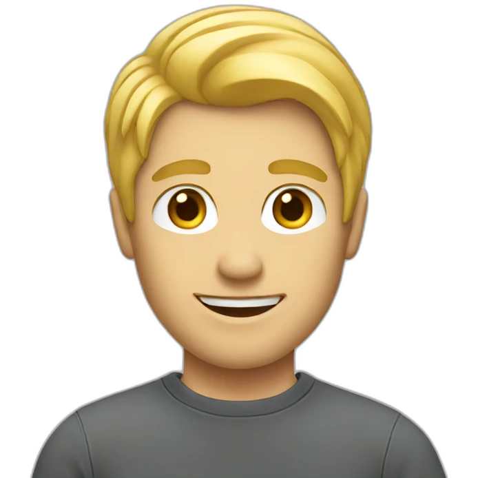 blond guy tech startup emoji