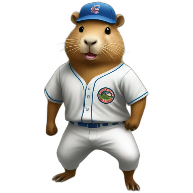 capybara playing baseball emoji