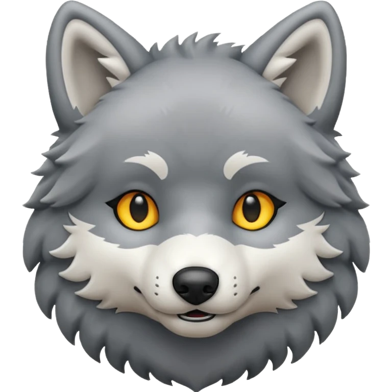 Plush wolf emoji
