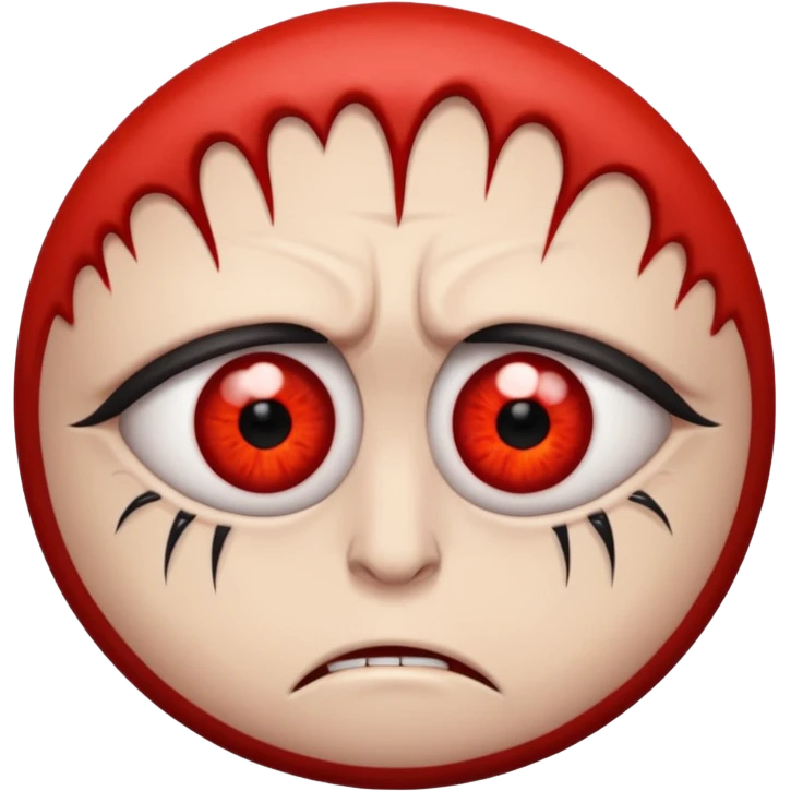 Angry Only single eye no flesh emoji