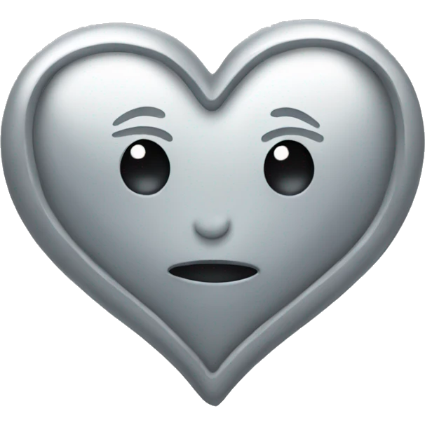 silver heart emoji