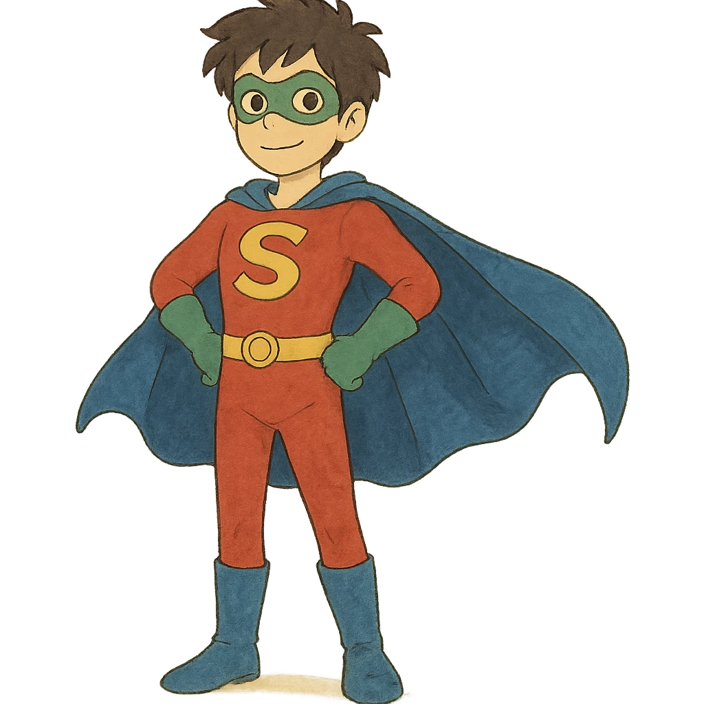 ghibli style superhero emoji