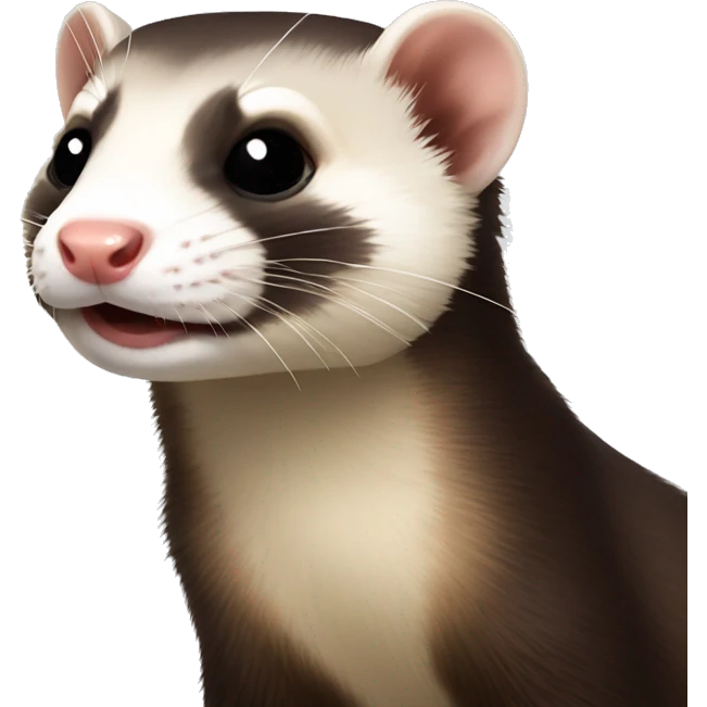 Kissy face ferret emoji