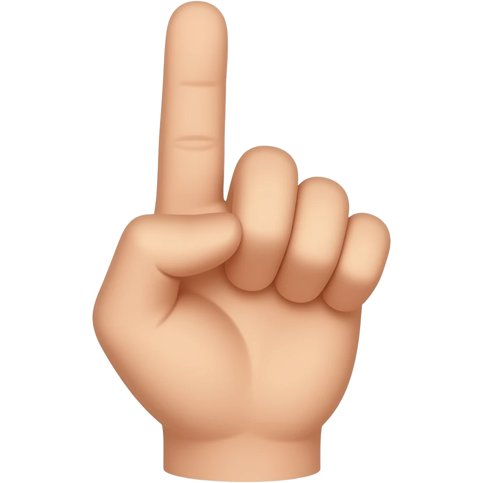 put your middle and thumb finger together emoji