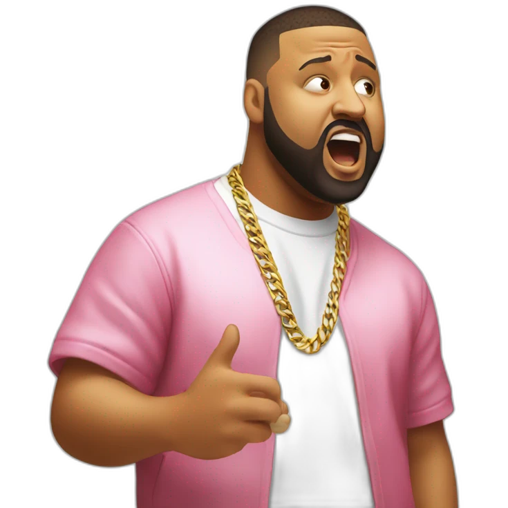 dj khaled shouting emoji
