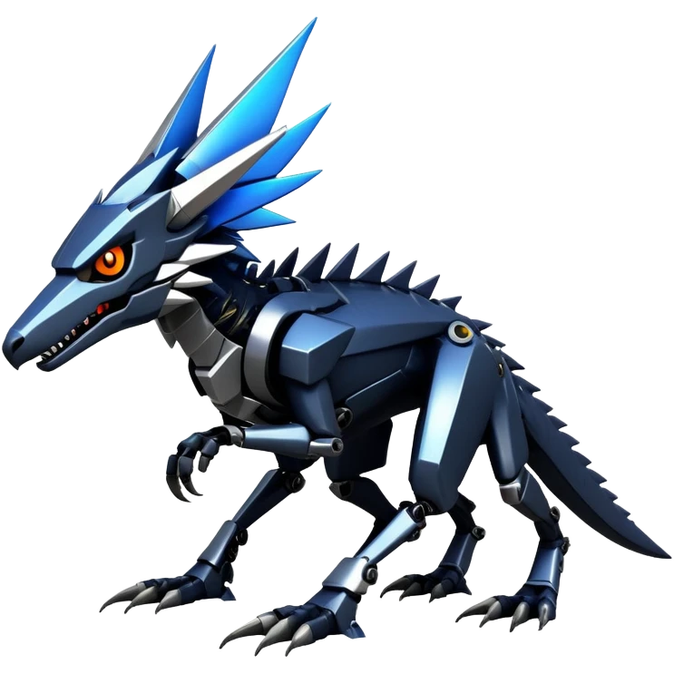 Edgy Futuristic Mechanical Sergal-raptor-nargacuga-vernid emoji