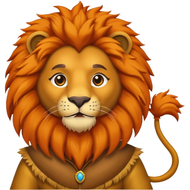 man in lion  costume  emoji