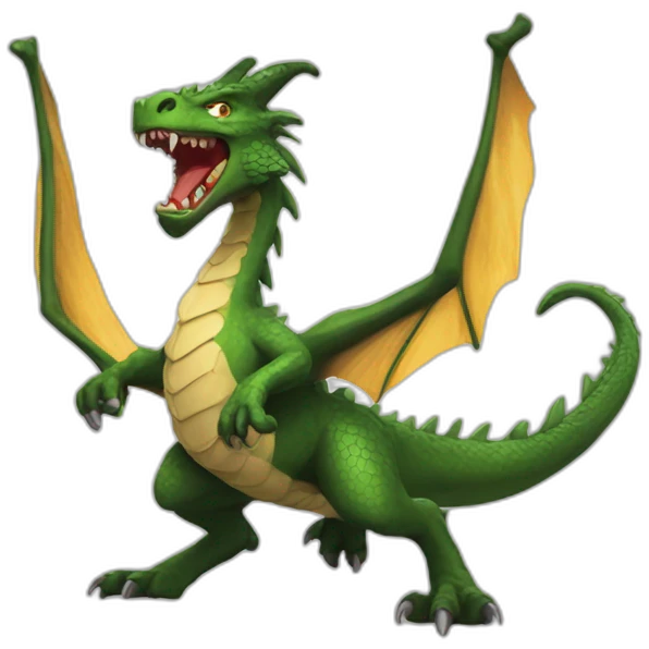 Dracofeu qui attaque emoji