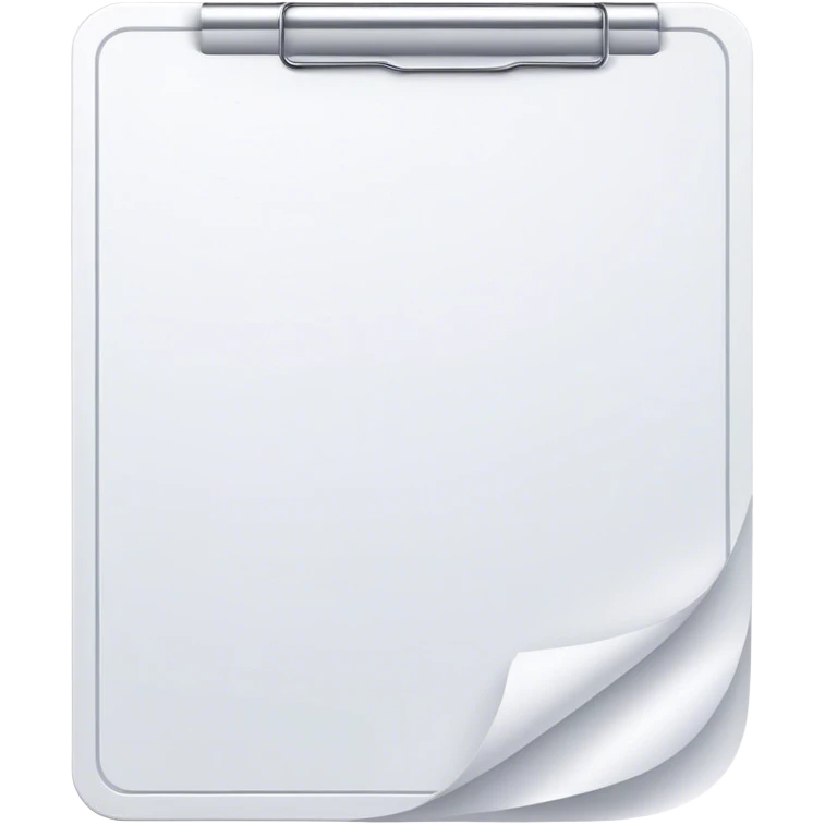 white Document  emoji