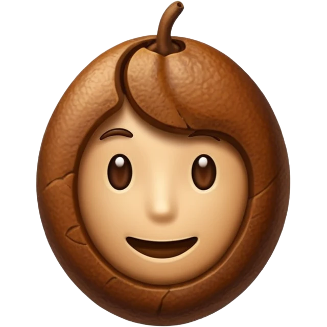 Coffee bean emoji