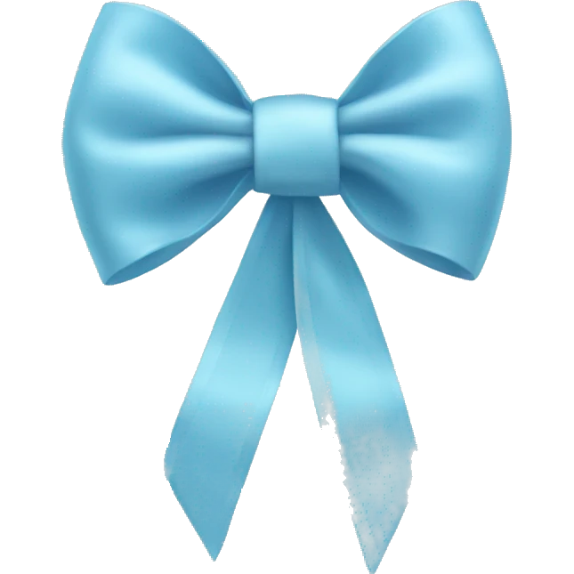 Light blue bow emoji