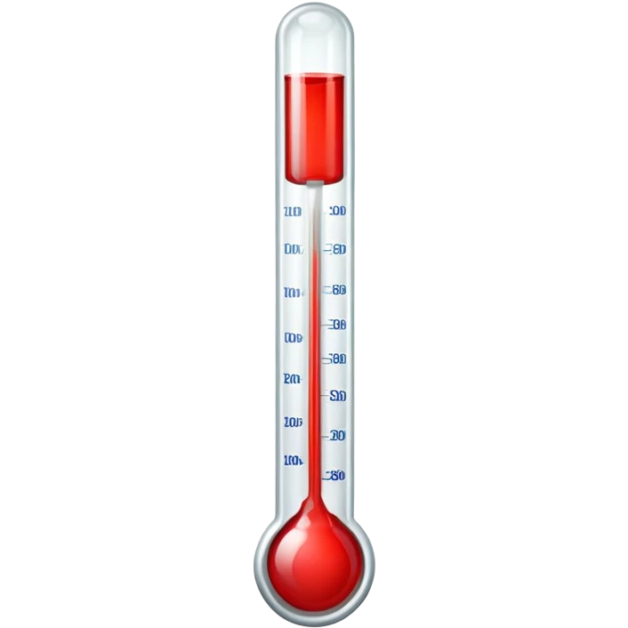 classic glass thermometer emoji