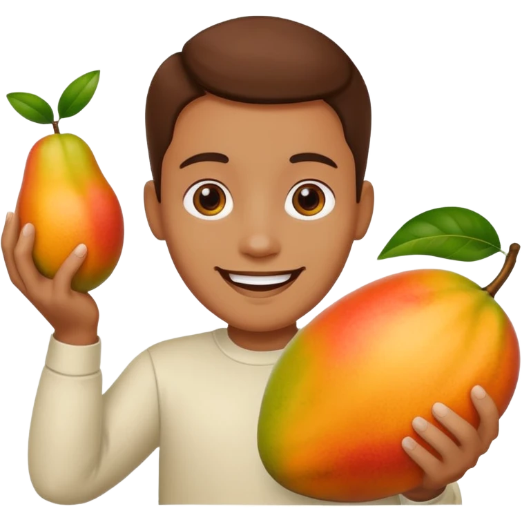 Turkey and a cute happy mango emoji