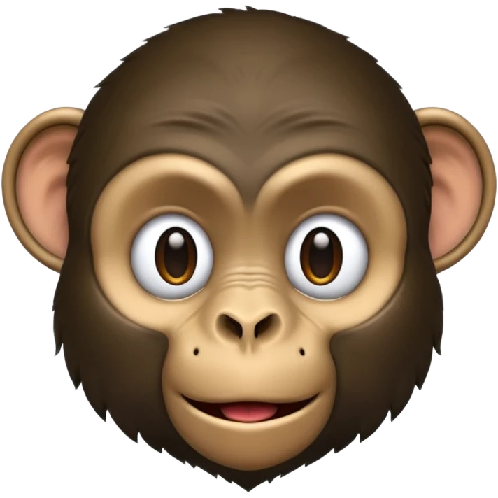 black monkey with human emoji