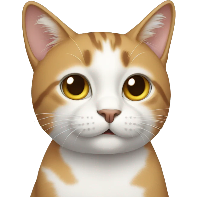 Cat pressing  emoji