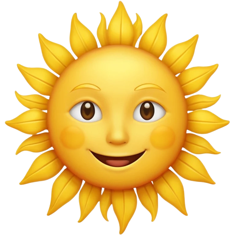 smiling sun emoji emoji