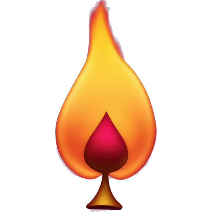 playing card with magenta fire  emoji