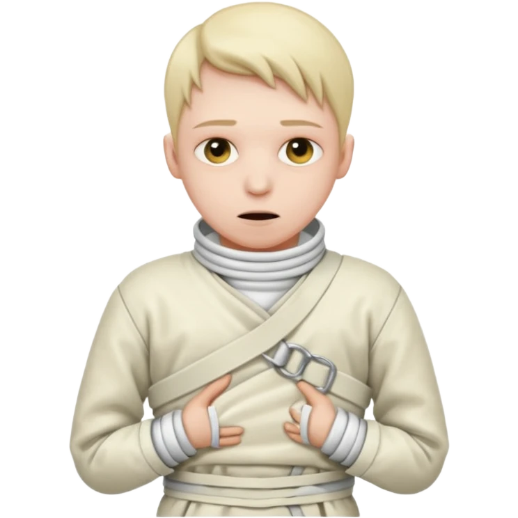 Пациент психиатрической больницы в смирительной рубашке emoji