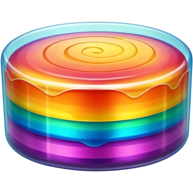 Transparent Jelly Cake emoji