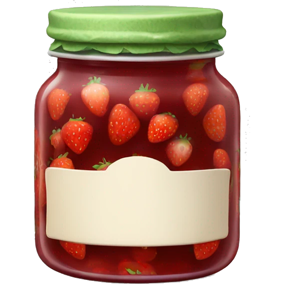 strawberry jam jar emoji