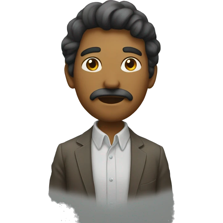 um homem fumando emoji