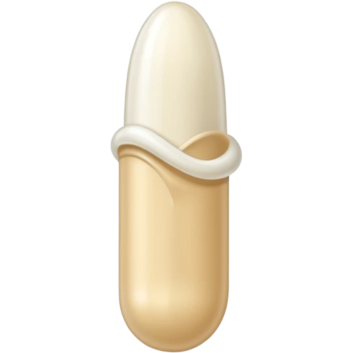 white condom on beige penis shaft, no face emoji