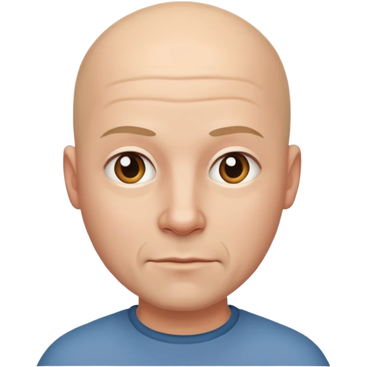 Bald man emoji