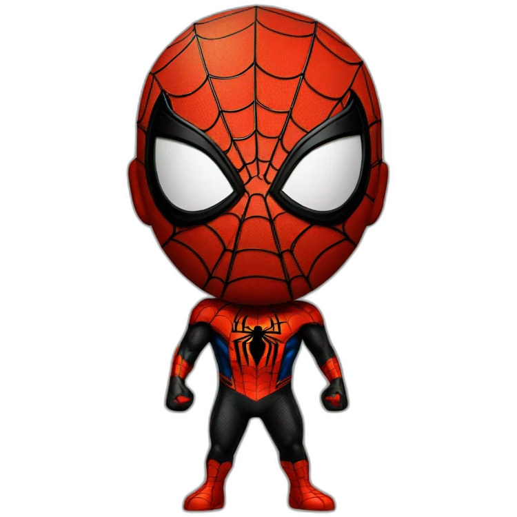 Spider man black emoji
