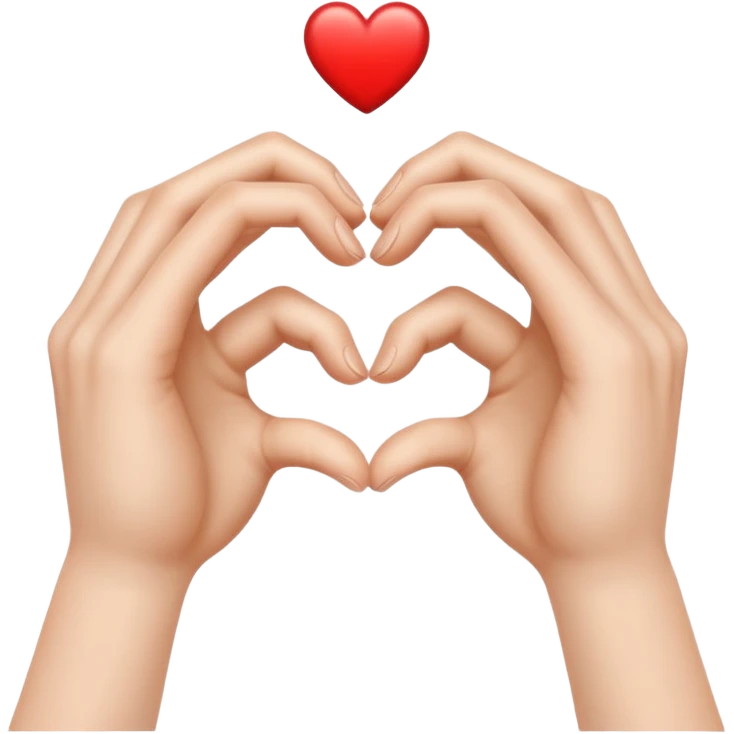 Corazón con las manos emoji