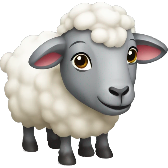 Kambing pelangi emoji