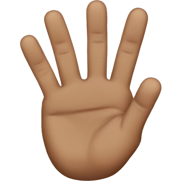 three fingers emoji