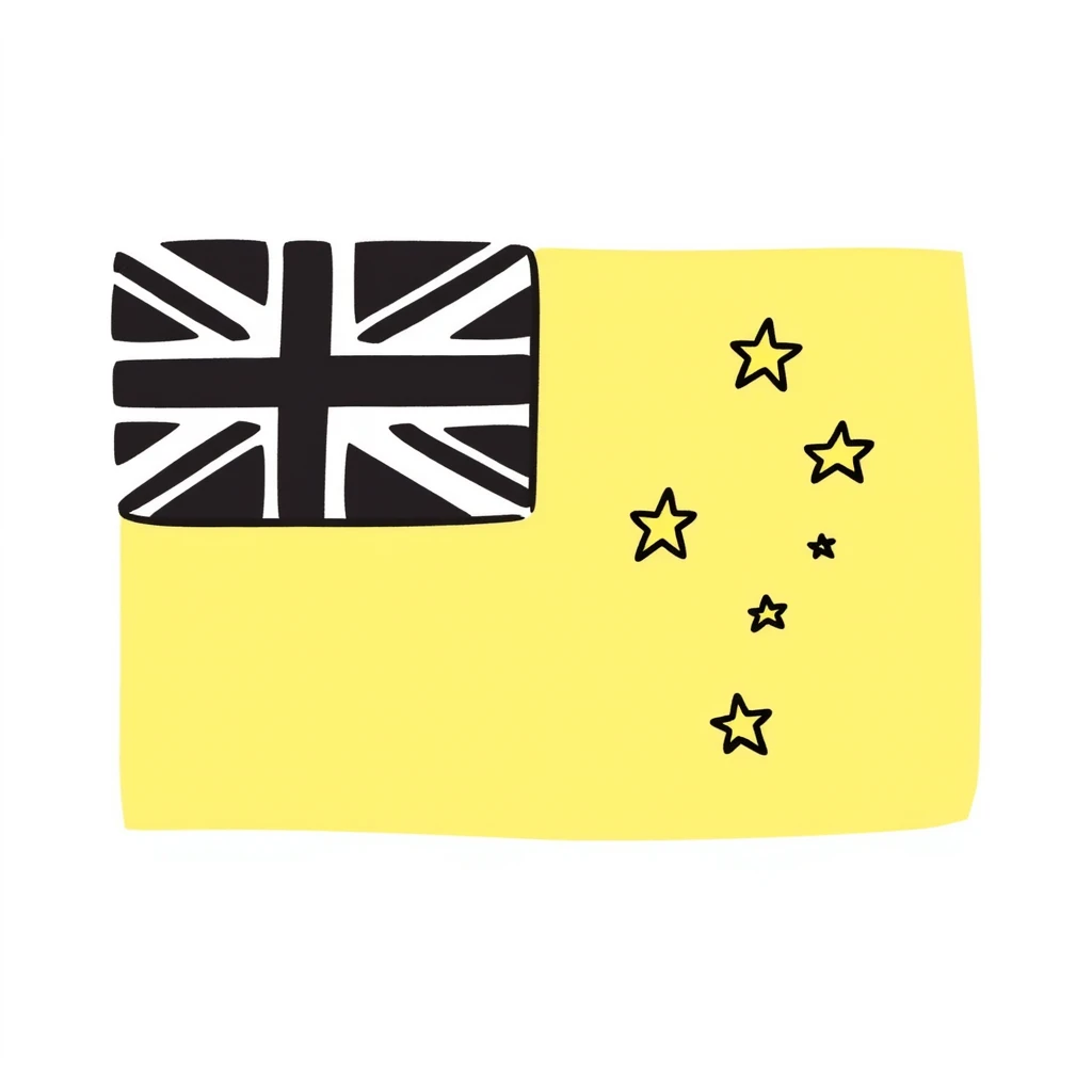 the national flag of Niue emoji