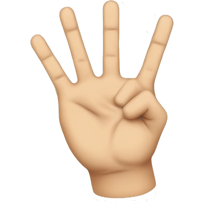 the hand with the extended index and middle fingers emoji