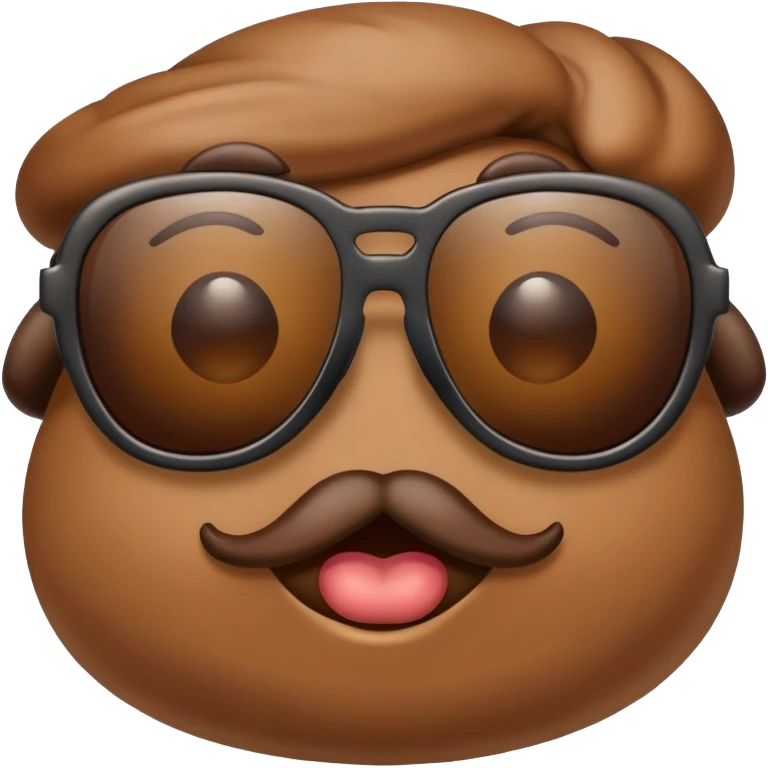 poop with sunglasses emoji