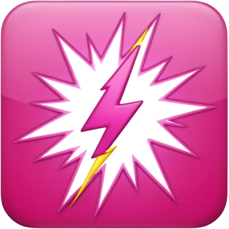 pink lightning emoji