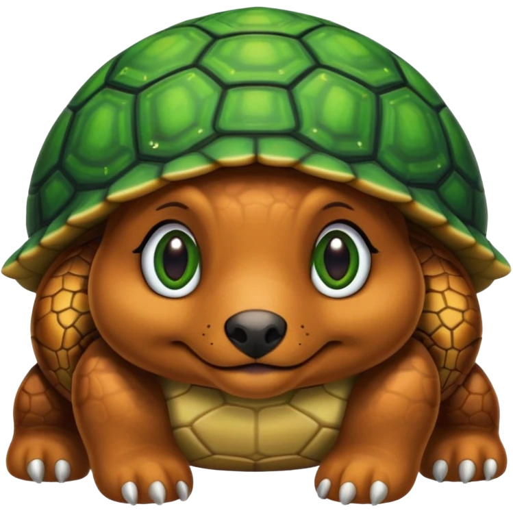 Dog mixed with a turtle  emoji