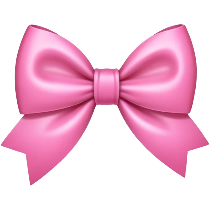 Pink bow emoji