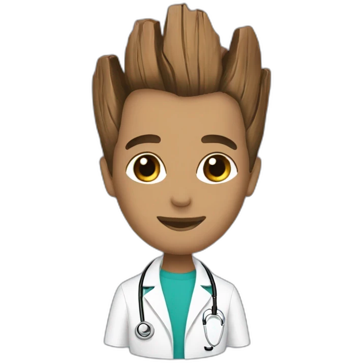 groot a doctor cosmetologist emoji