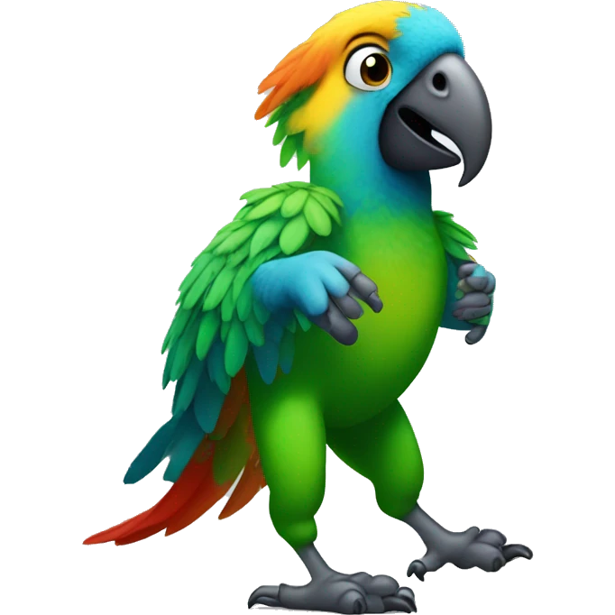 dancing parrot that looks like mark zuckerber emoji