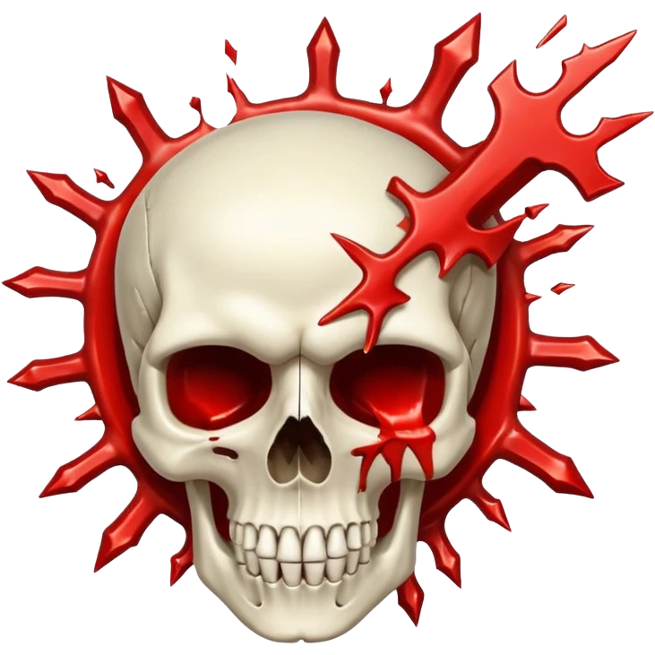 Skull exploding his head Iphone emoji