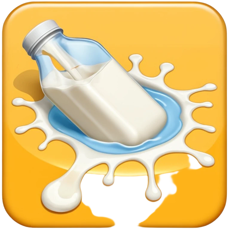 A splash of milk on the floor emoji