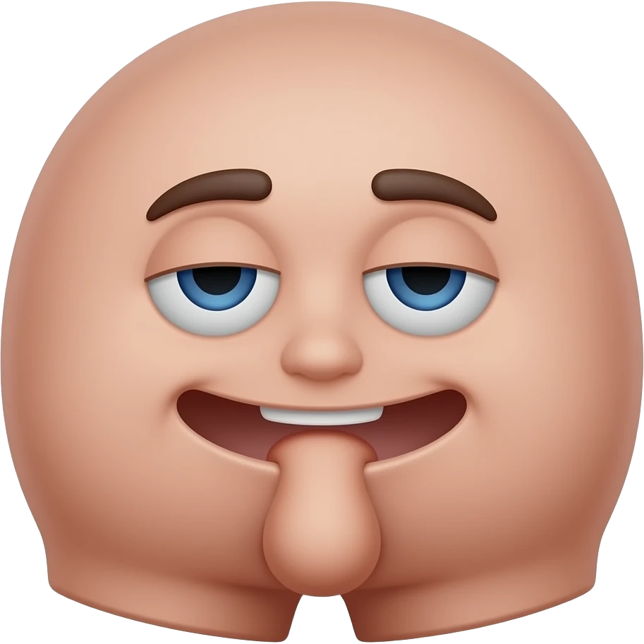 Emoji man Hiding an erect penis emoji