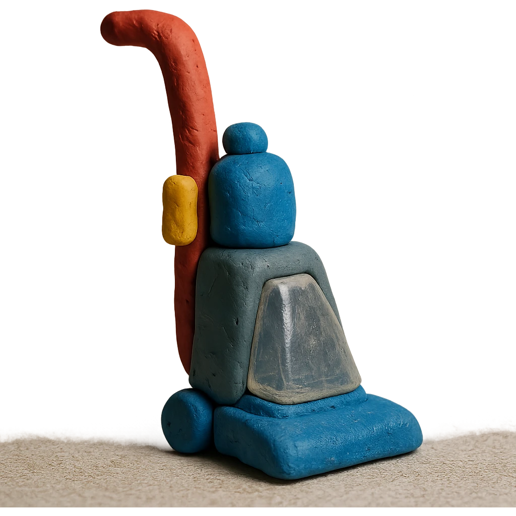 claymation style carpet shampooer, detailed emoji