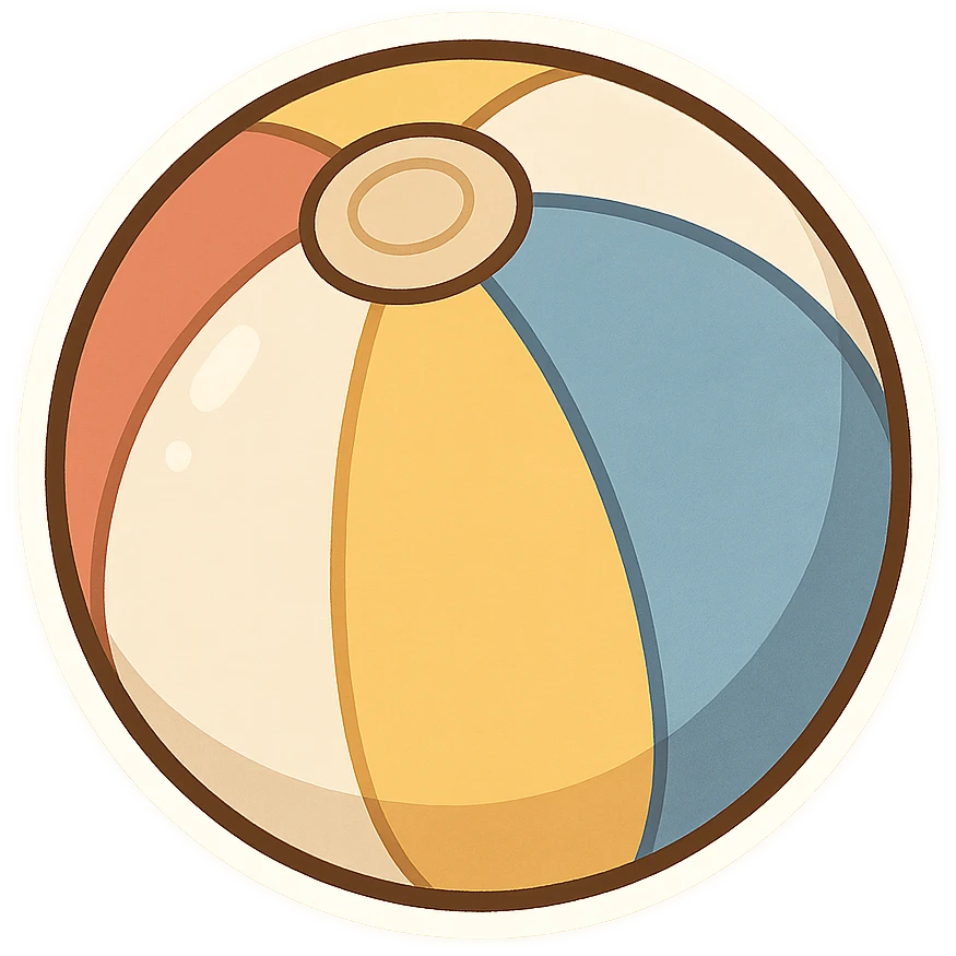 一个沙滩球 emoji